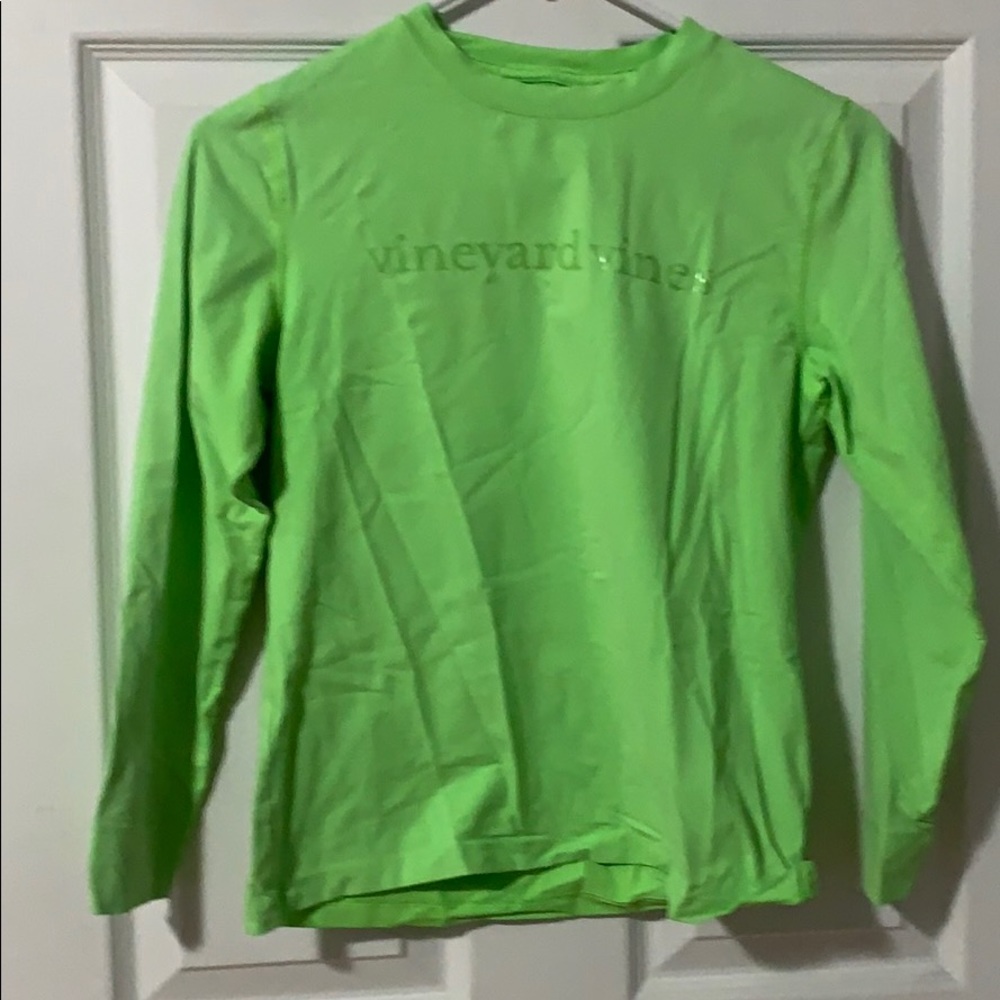 Vineyard Vines rashguard lime green